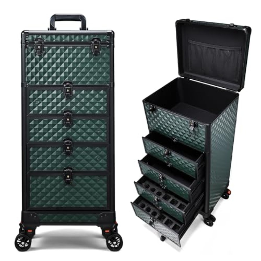 Beauty In Makeup - Nail Salon Cart with 4 Drawers