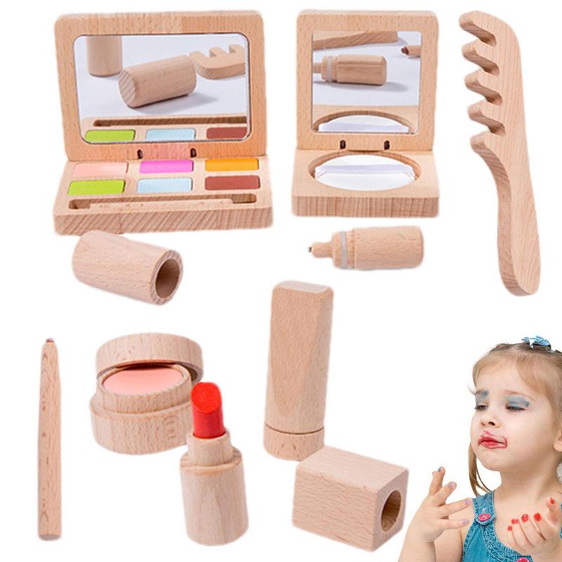 Beauty Makeup Kids - Toy Makeup Set For Girls Wooden