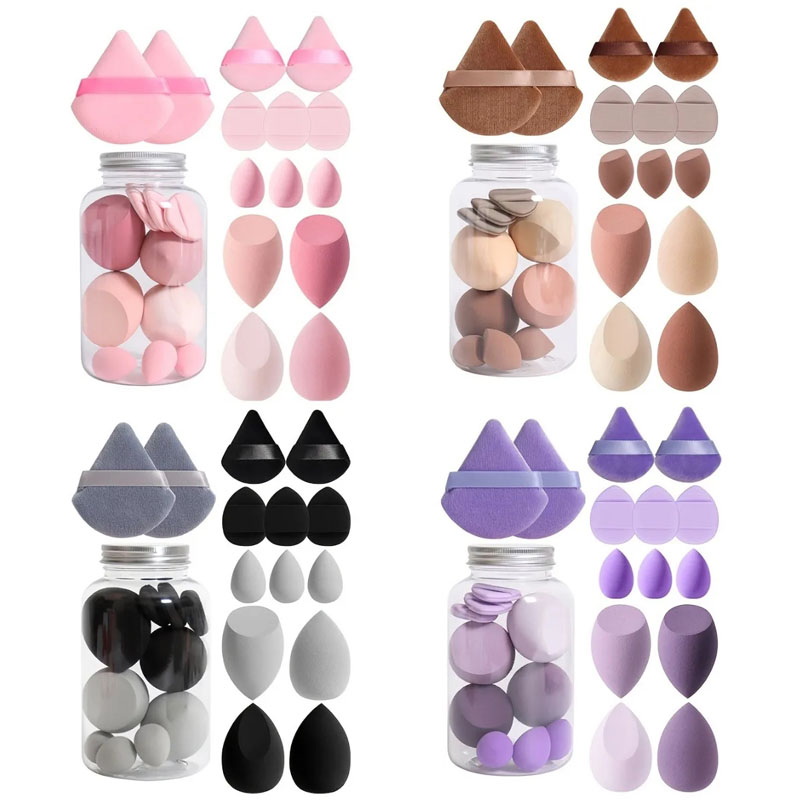 Beauty Bay Makeup - 14Pcs/Set Makeup Sponge Set with Storage
