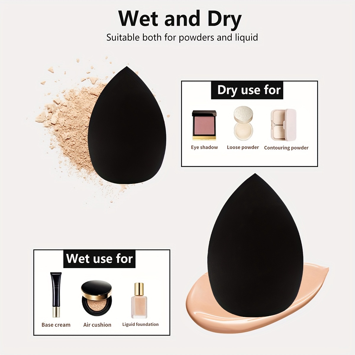 8 Pcs Beauty Egg Makeup Sponge - Beauty Bay Makeup reseña y precio