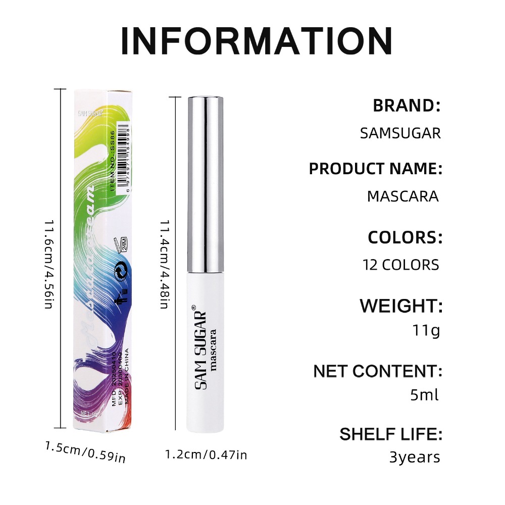 Colorful Mascara Waterproof Sm - Beauty Halloween Makeup reseña y precio