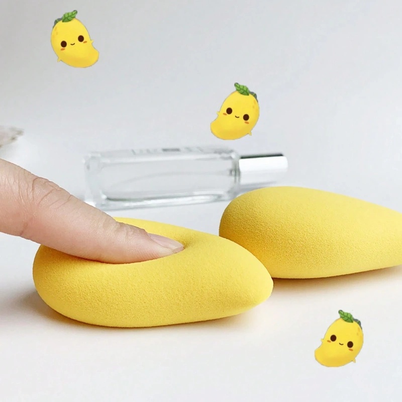12/2pcs Mango Shape Soft Makeu - Beauty Bay Makeup reseña y precio
