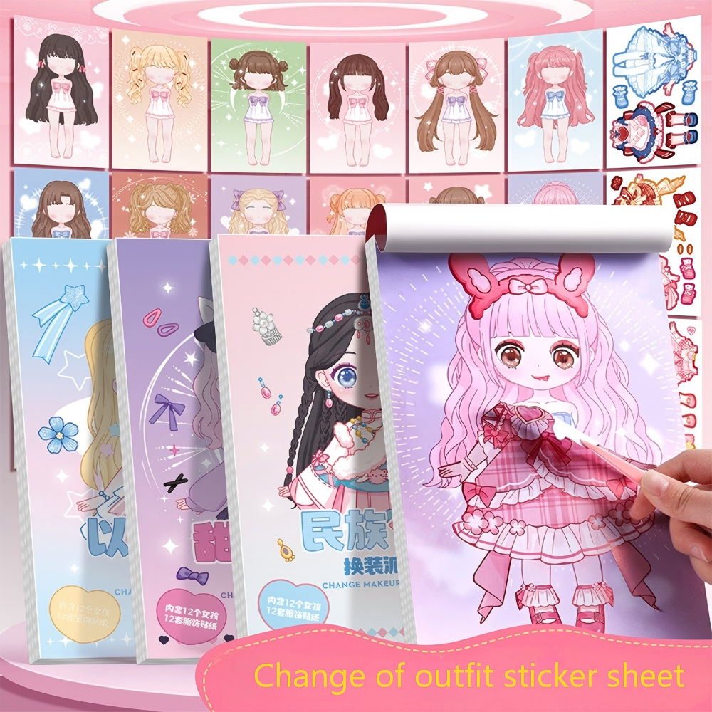 Super Cute Dress Up Stickers f - Beauty Makeup Kids reseña y precio