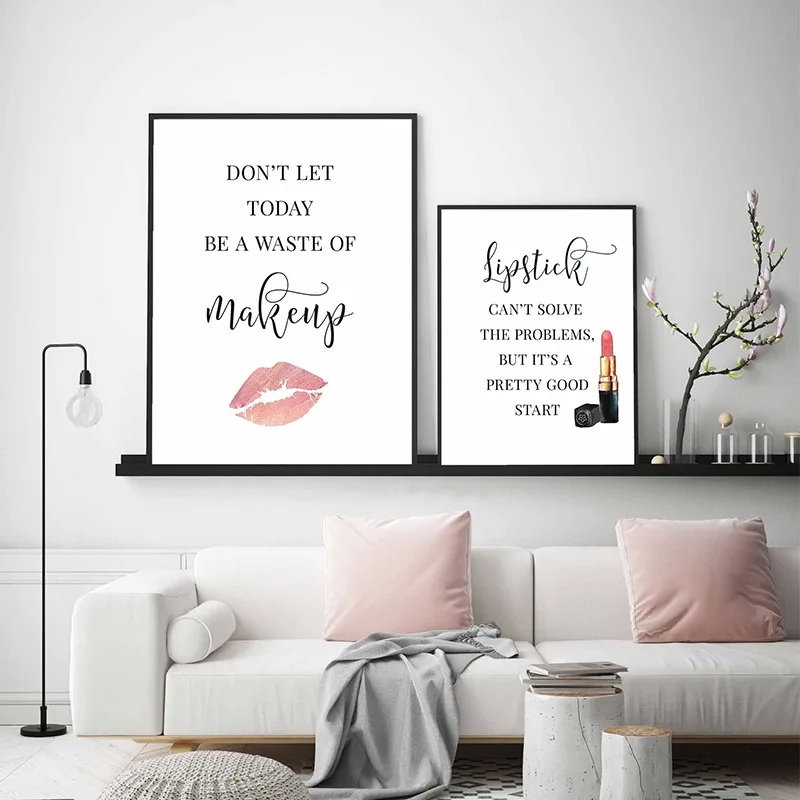 Makeup Quotes Poster Eyelash E - Beauty Of Makeup Quotes reseña y precio