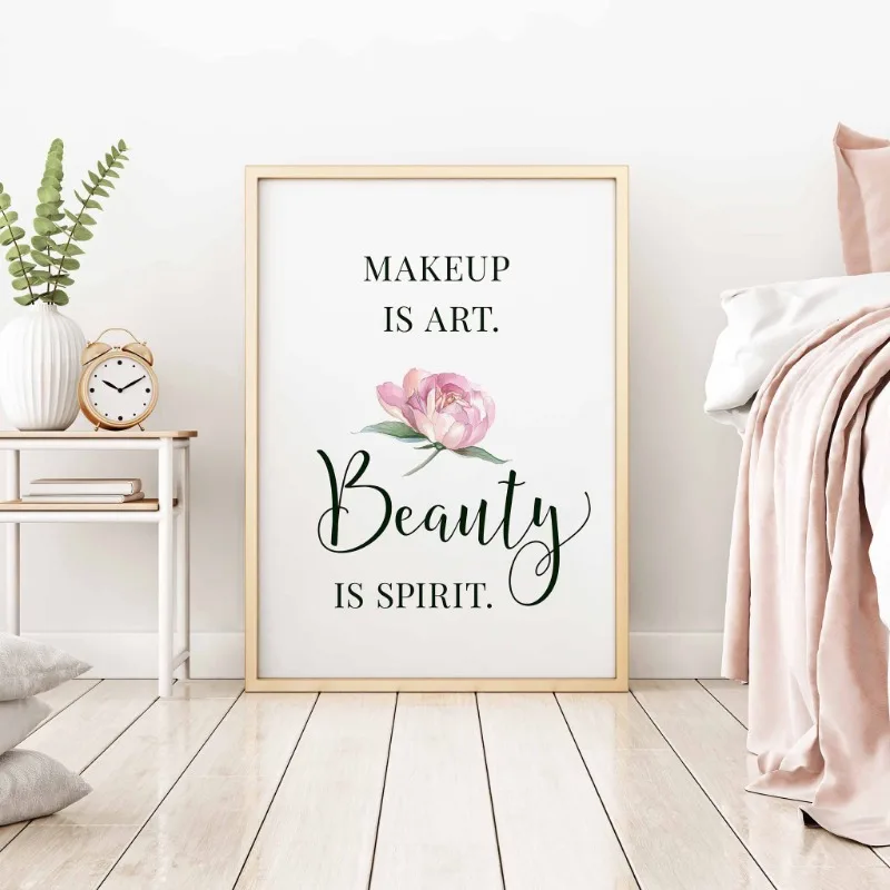 Makeup Quotes Poster Eyelash E - Beauty Of Makeup Quotes reseña y precio