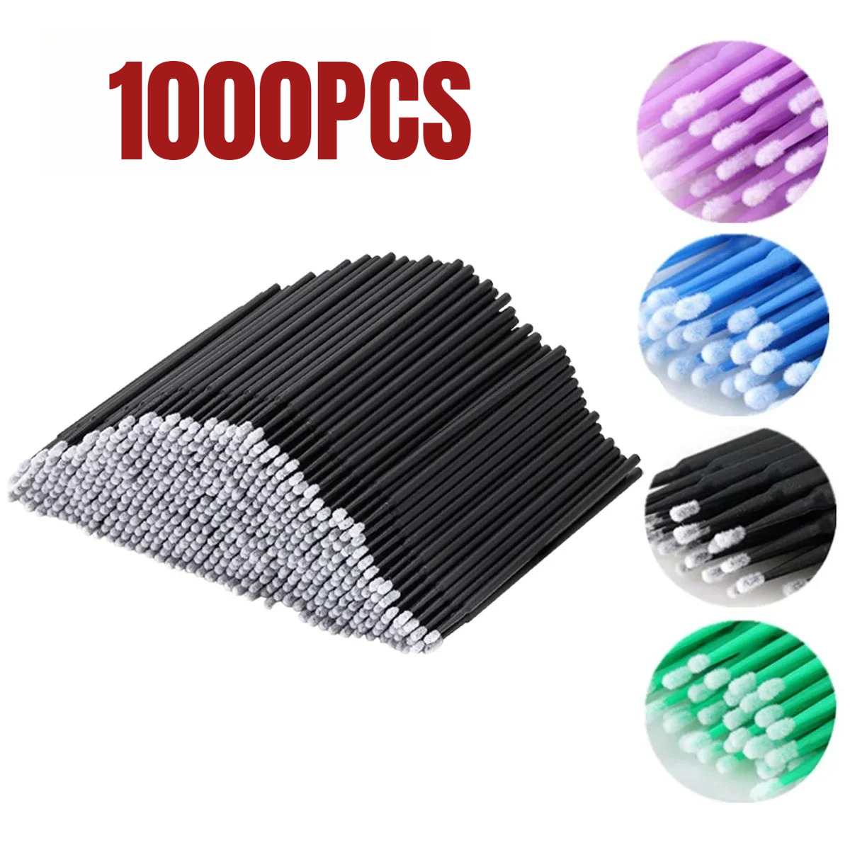 1000/500PCS Eyelash Cleaning B - Beauty Makeup Vanity reseña y precio