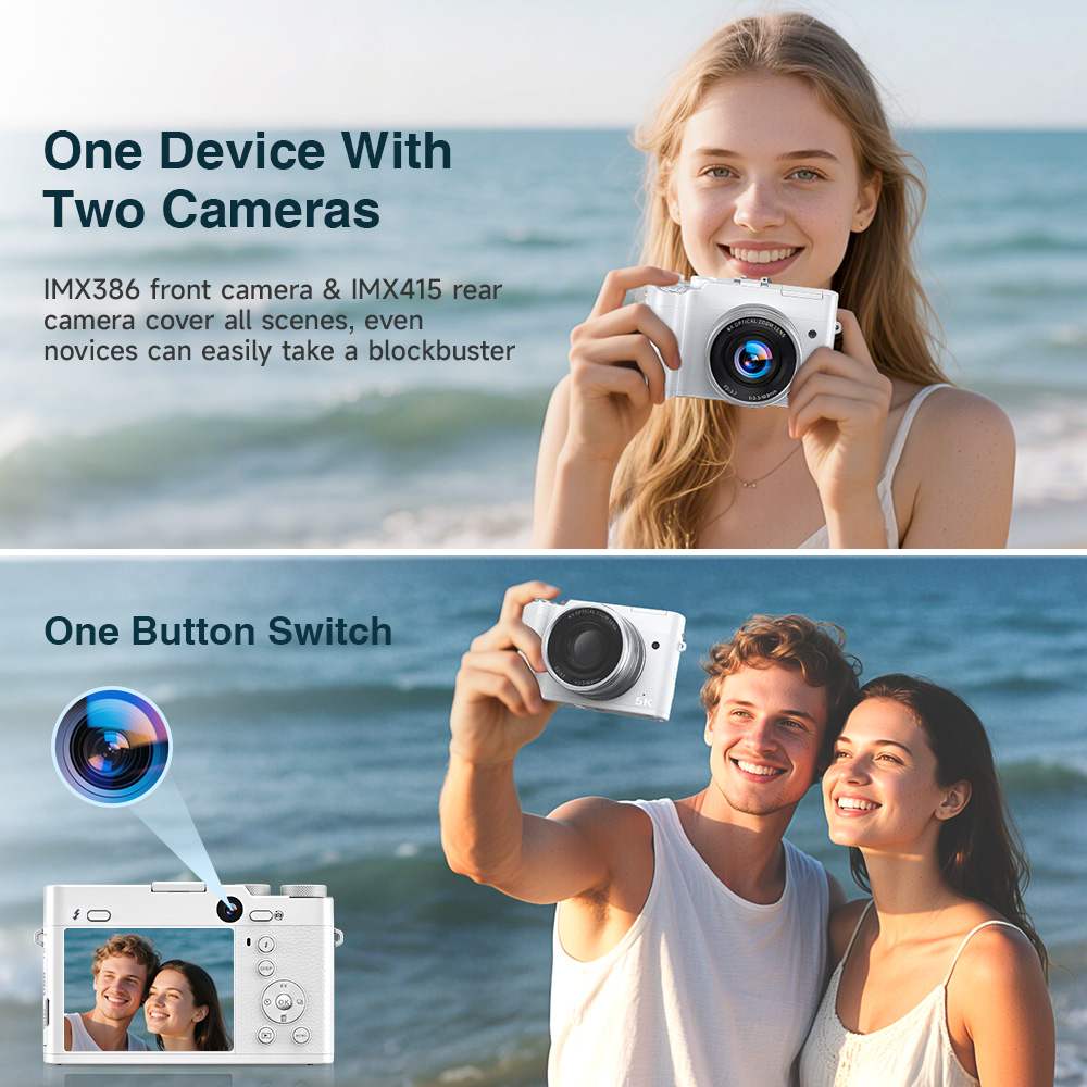 5K 64MP WiFi Digital Camera, 6 - Beauty Makeup Camera App reseña y precio