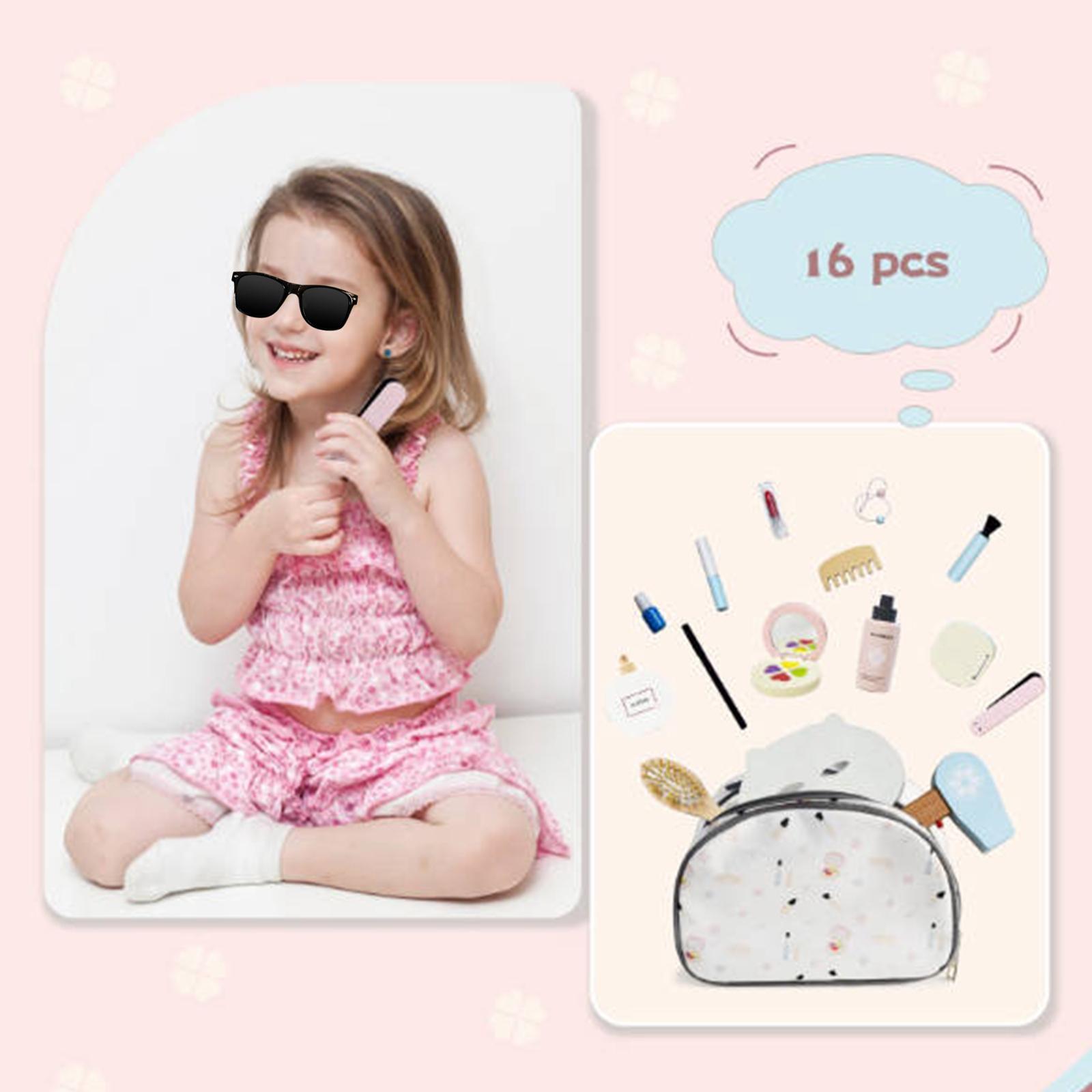Wooden Makeup Toy Set Role Pla - Beauty Makeup Game reseña y precio