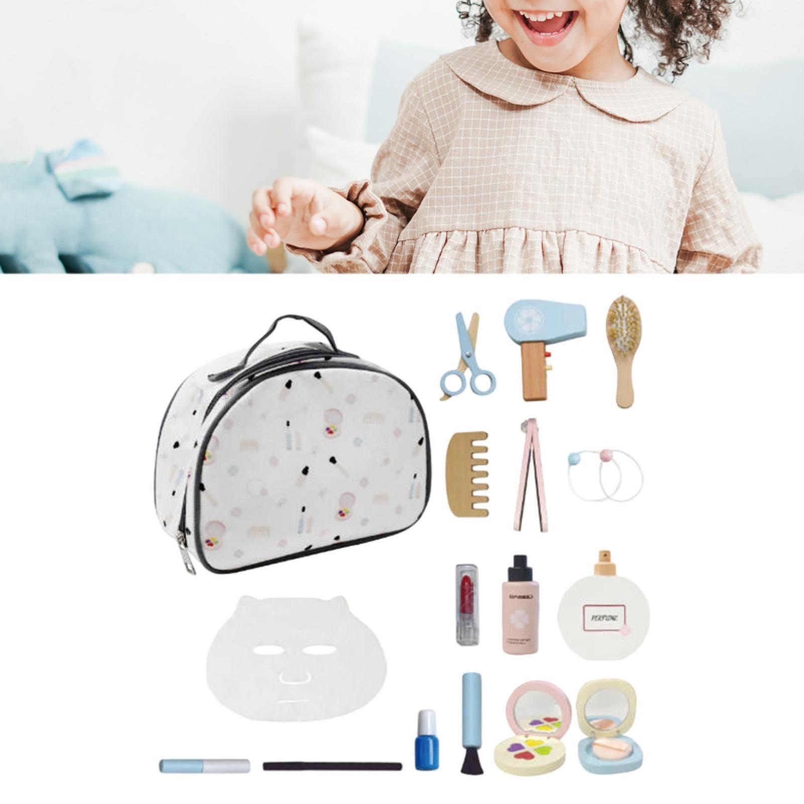 Wooden Makeup Toy Set Role Pla - Beauty Makeup Game reseña y precio