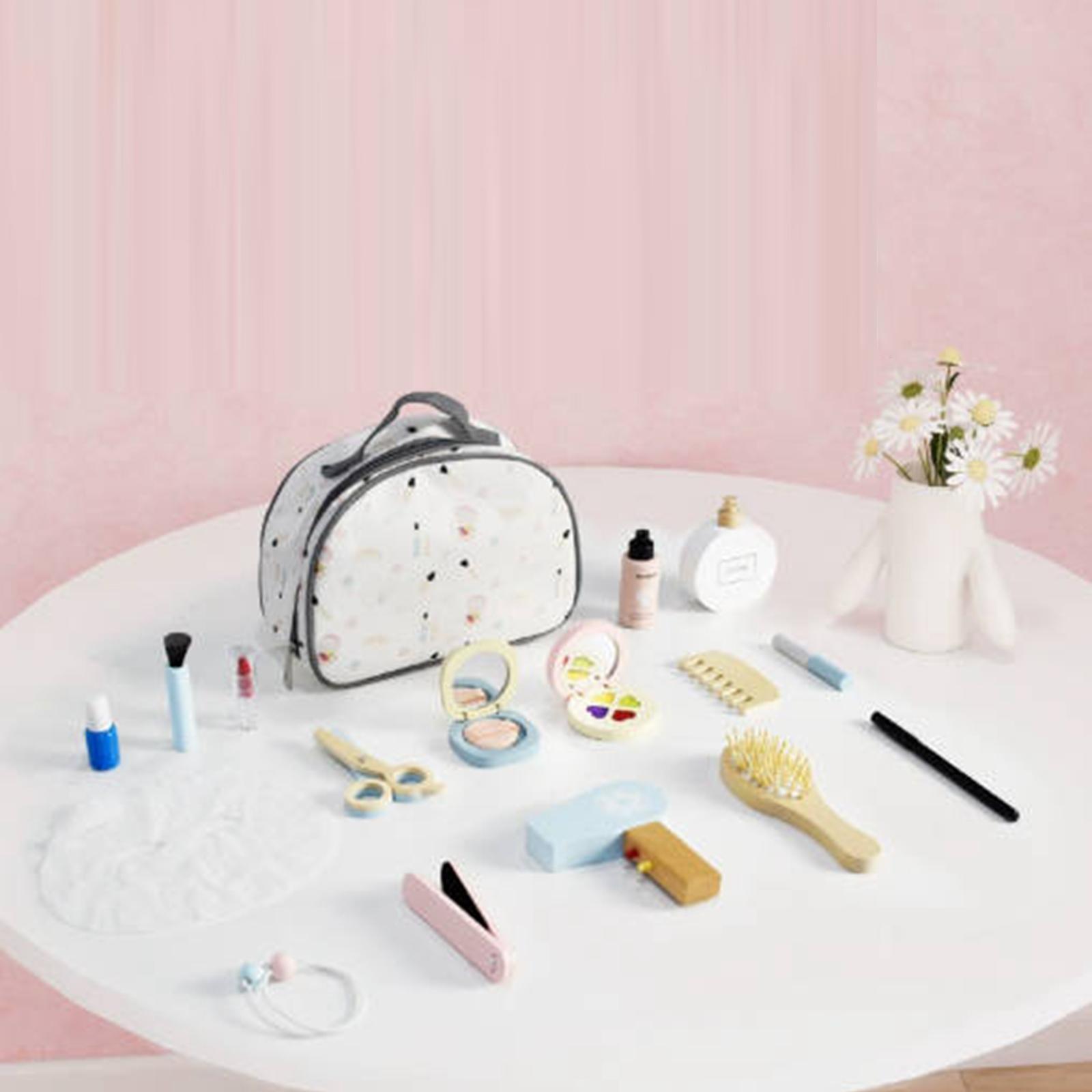 Wooden Makeup Toy Set Role Pla - Beauty Makeup Game reseña y precio