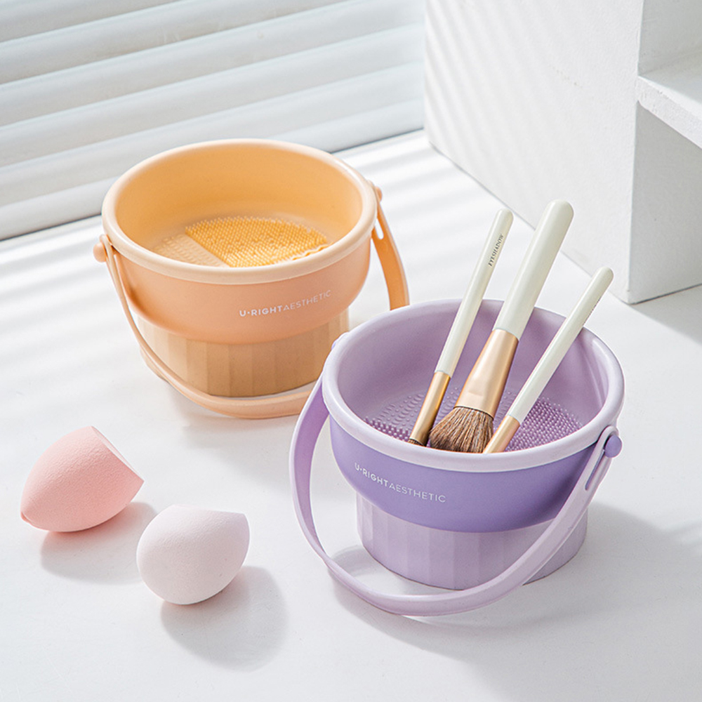 Makeup Brush Cleaning Bucket W - Beauty Makeup Vanity reseña y precio