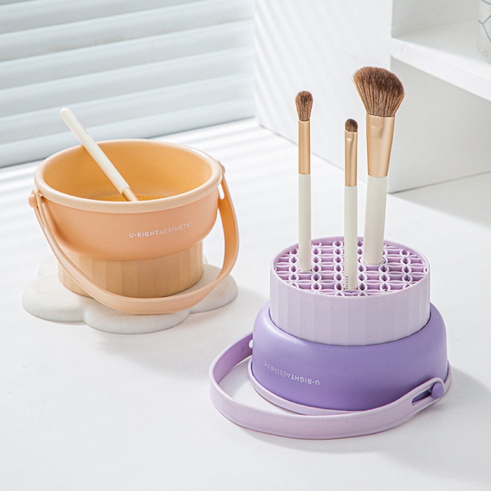 Makeup Brush Cleaning Bucket W - Beauty Makeup Vanity reseña y precio