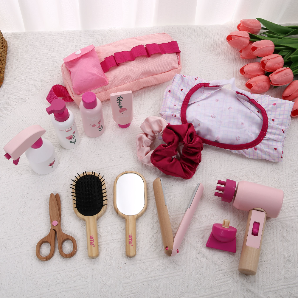 Wooden Makeup Toy Kits for Lit - Beauty Makeup Game reseña y precio
