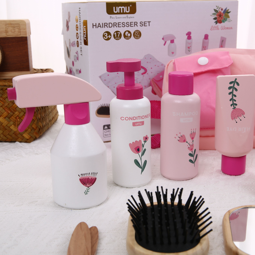 Wooden Makeup Toy Kits for Lit - Beauty Makeup Game reseña y precio