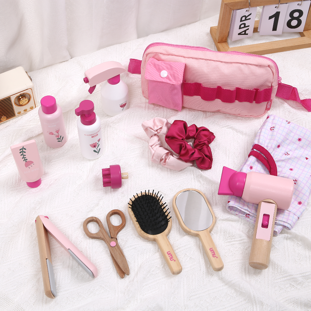 Wooden Makeup Toy Kits for Lit - Beauty Makeup Game reseña y precio