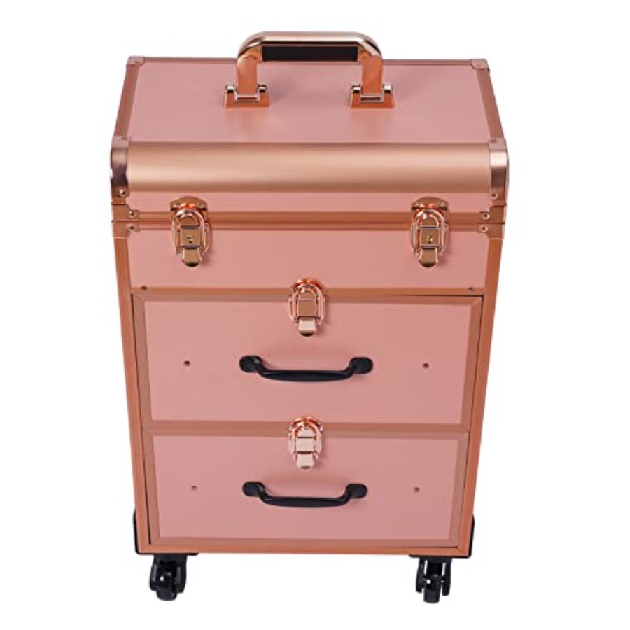 3-Tier Aluminum Rolling Makeup - Beauty In Makeup reseña y precio