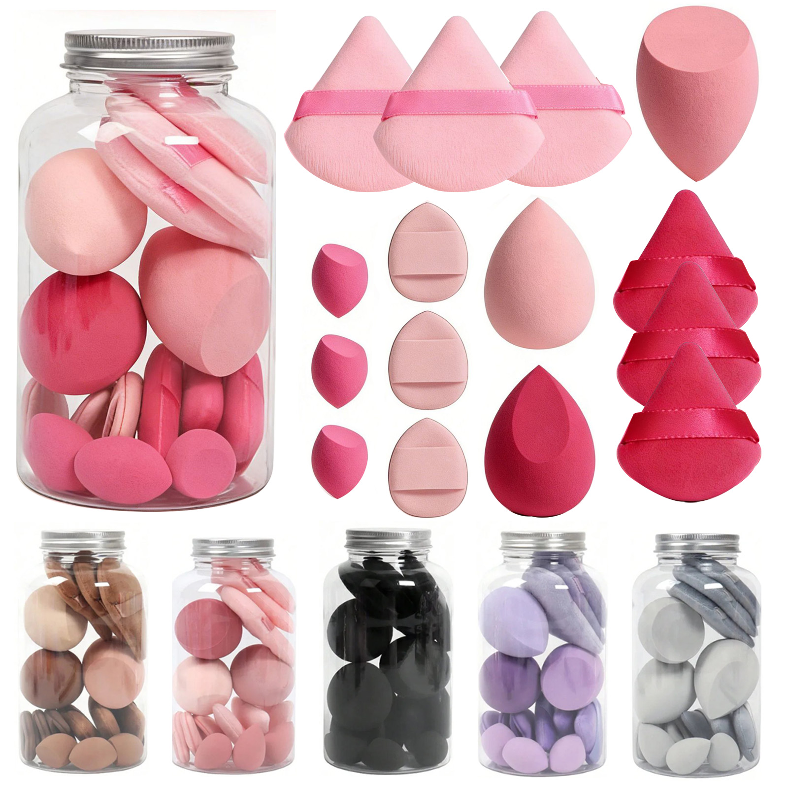 15 Pcs Makeup Sponge Set, Beau - Beauty Bay Makeup reseña y precio