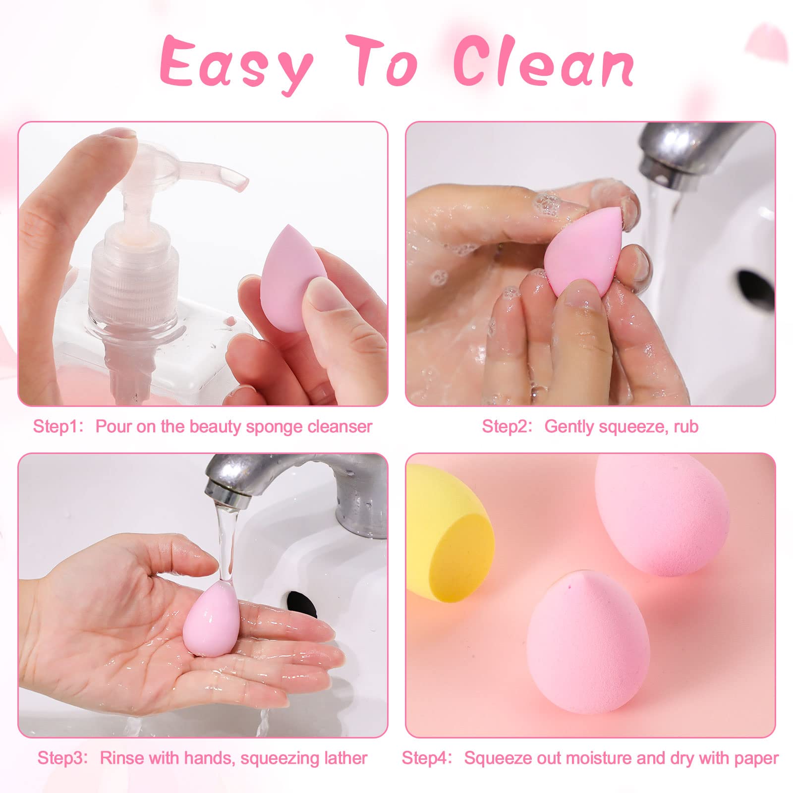 15 Pcs Makeup Sponge Set, Beau - Beauty Bay Makeup reseña y precio