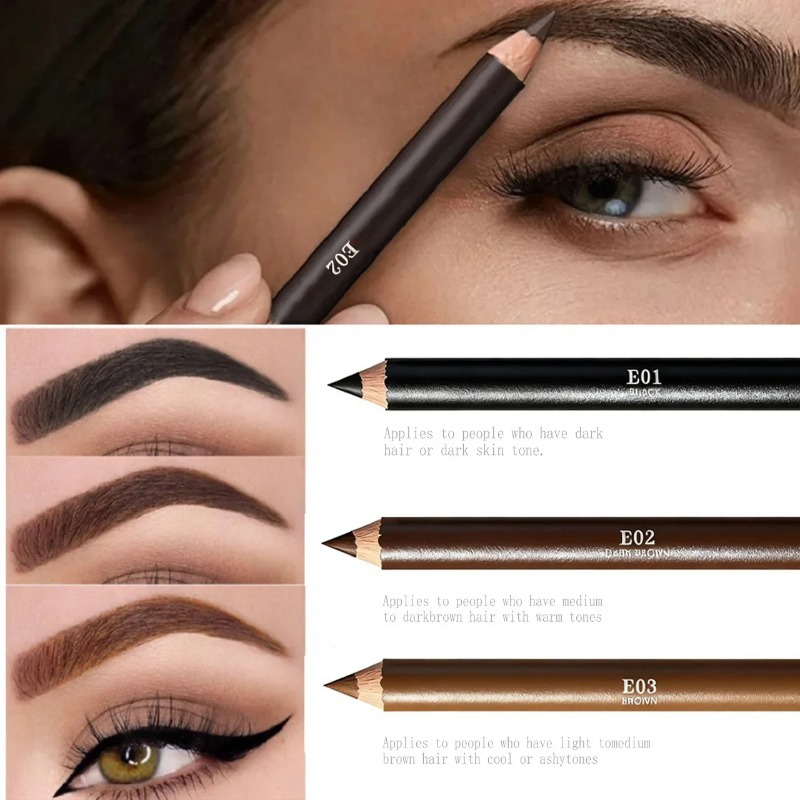3 Colors Wooden Eyebrow Eyelin - Eyebrow Pomade Pencil reseña y precio