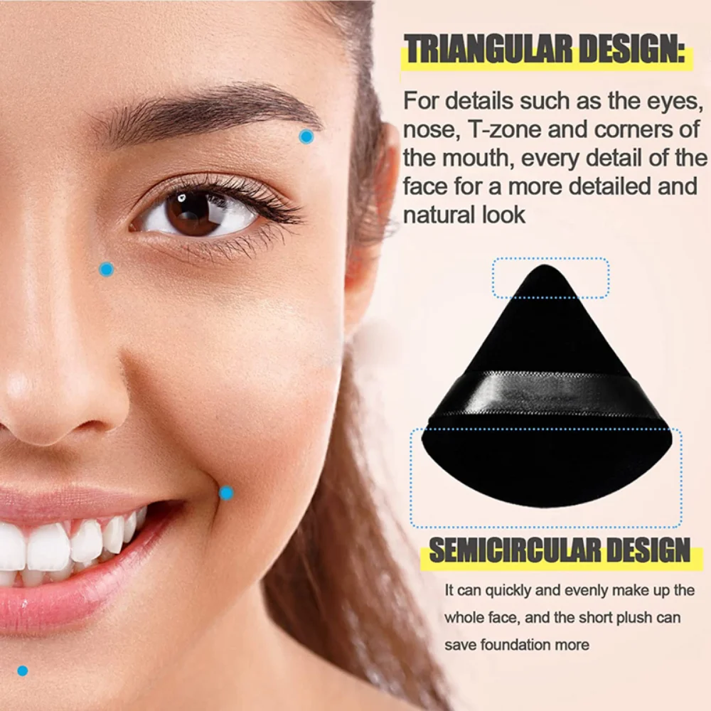 2/6Pcs Triangle Powder Puff Fa - Beauty Bay Makeup reseña y precio