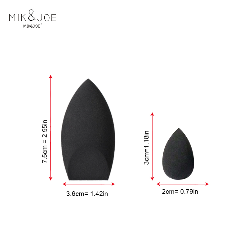 2pcs Black Beauty Sponge Egg - - Beauty Bay Makeup reseña y precio