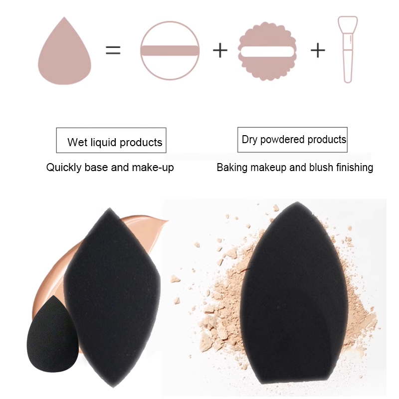 2pcs Black Beauty Sponge Egg - - Beauty Bay Makeup reseña y precio