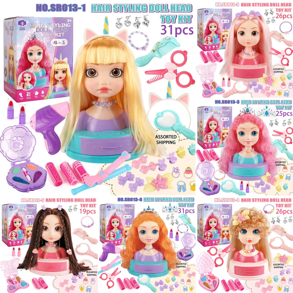 Hair Styling Doll Head Makeup  - Beauty Makeup Kids reseña y precio