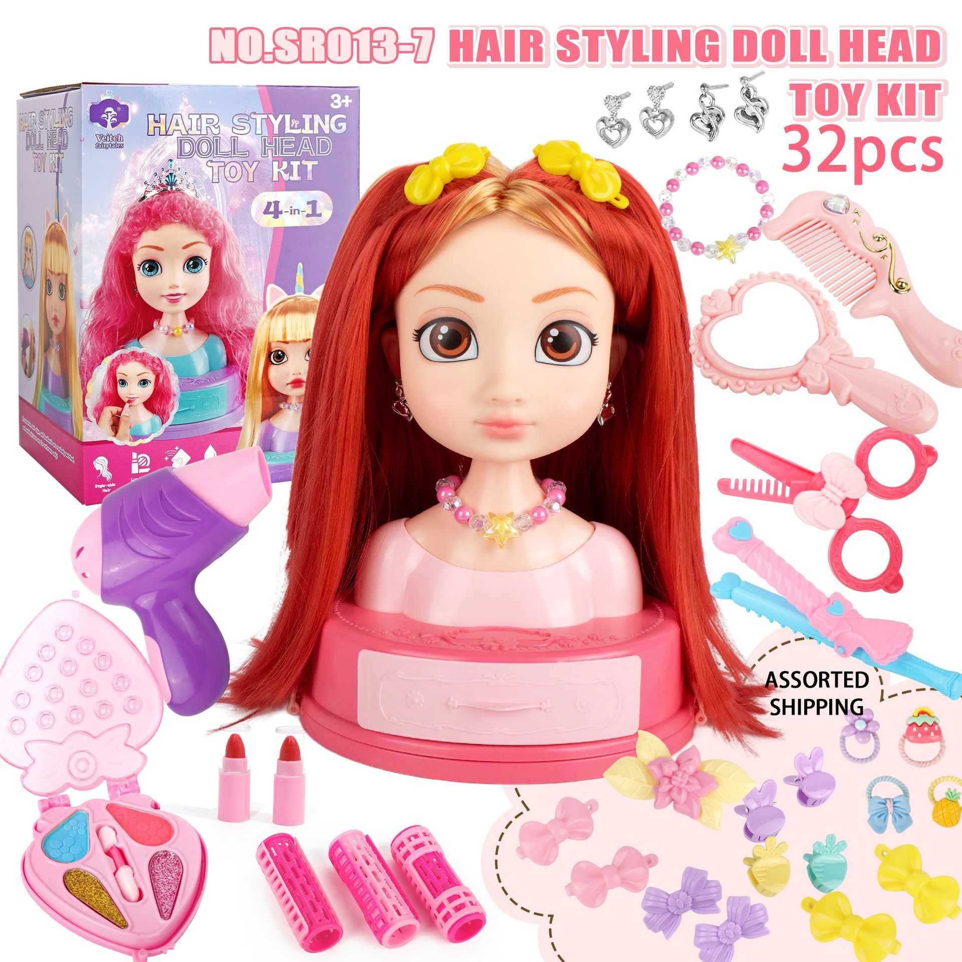 Hair Styling Doll Head Makeup  - Beauty Makeup Kids reseña y precio