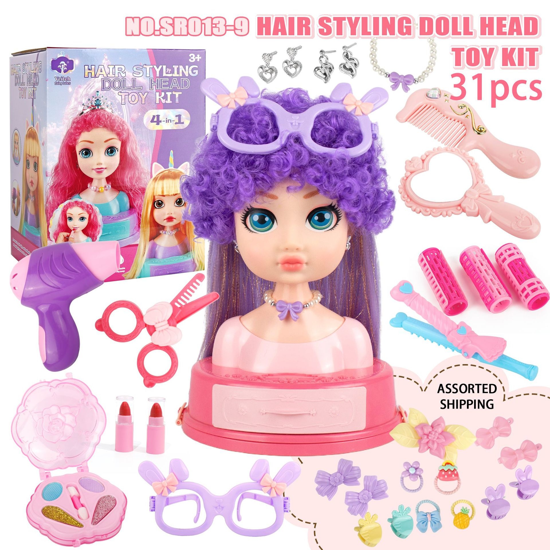 Hair Styling Doll Head Makeup  - Beauty Makeup Kids reseña y precio