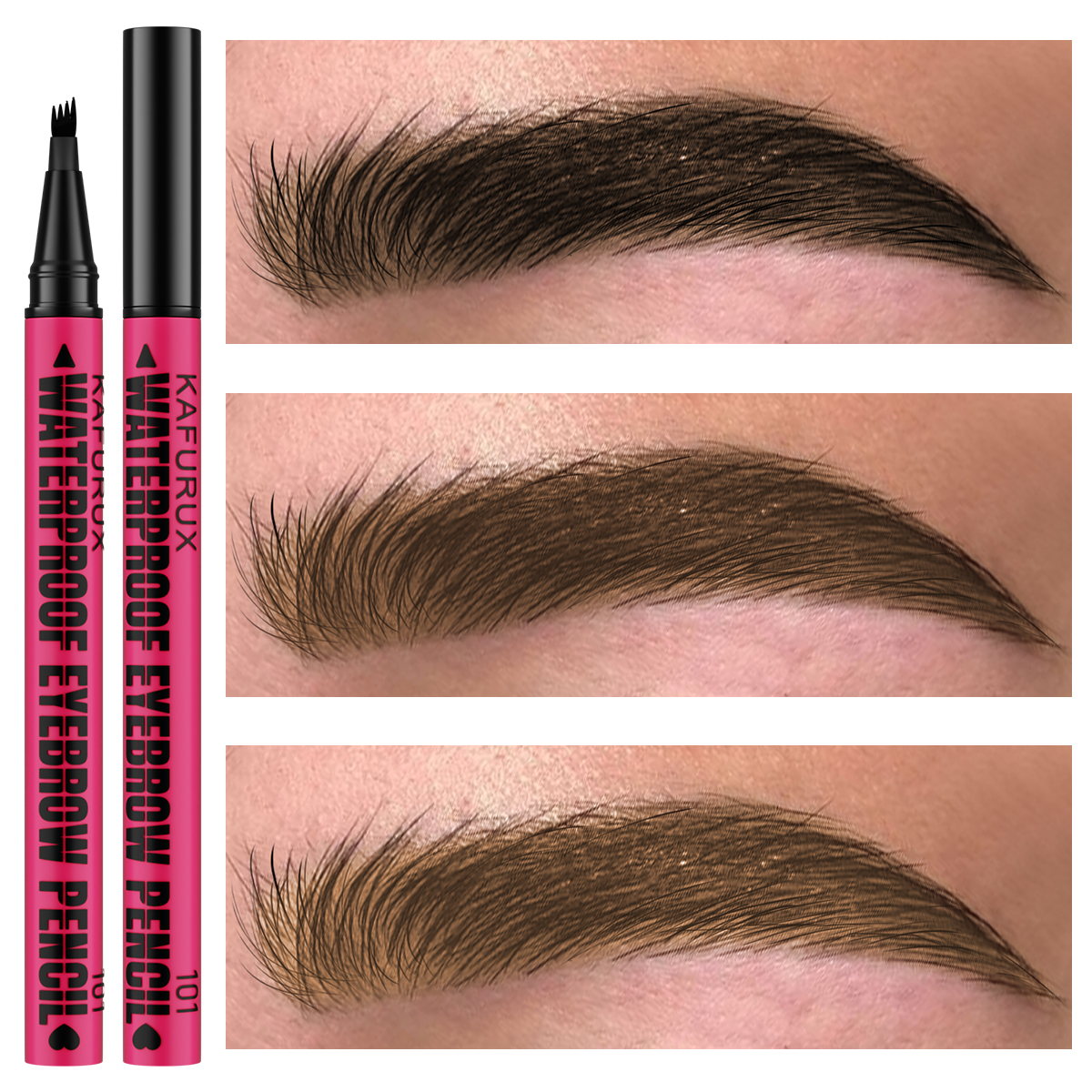 3-color Waterproof eyebrow pen - Eyebrow Pomade Pencil reseña y precio