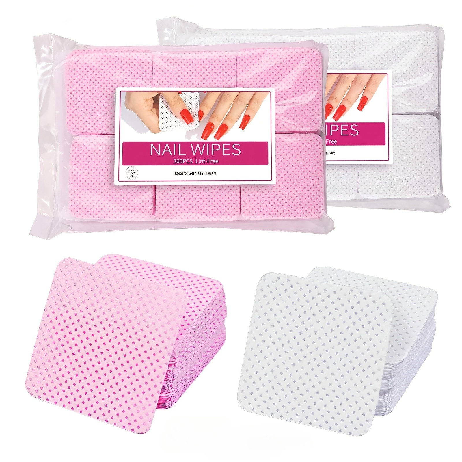 600pcs/2bag Hairless Nail Poli - Beauty Makeup Vanity reseña y precio
