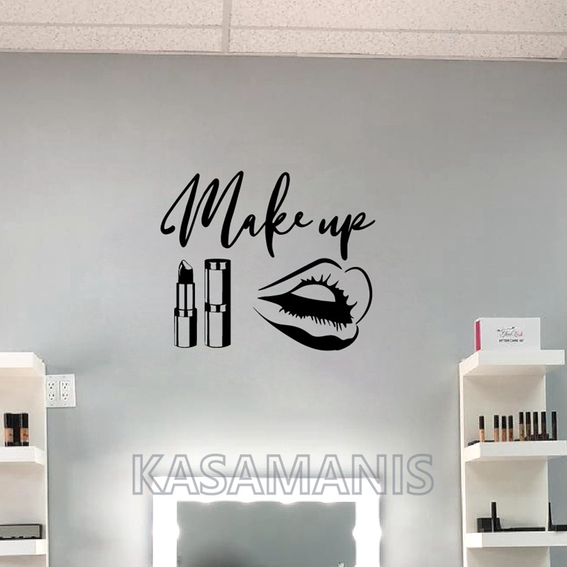 MakeUp Quote Wall Art Decals B - Beauty Of Makeup Quotes reseña y precio