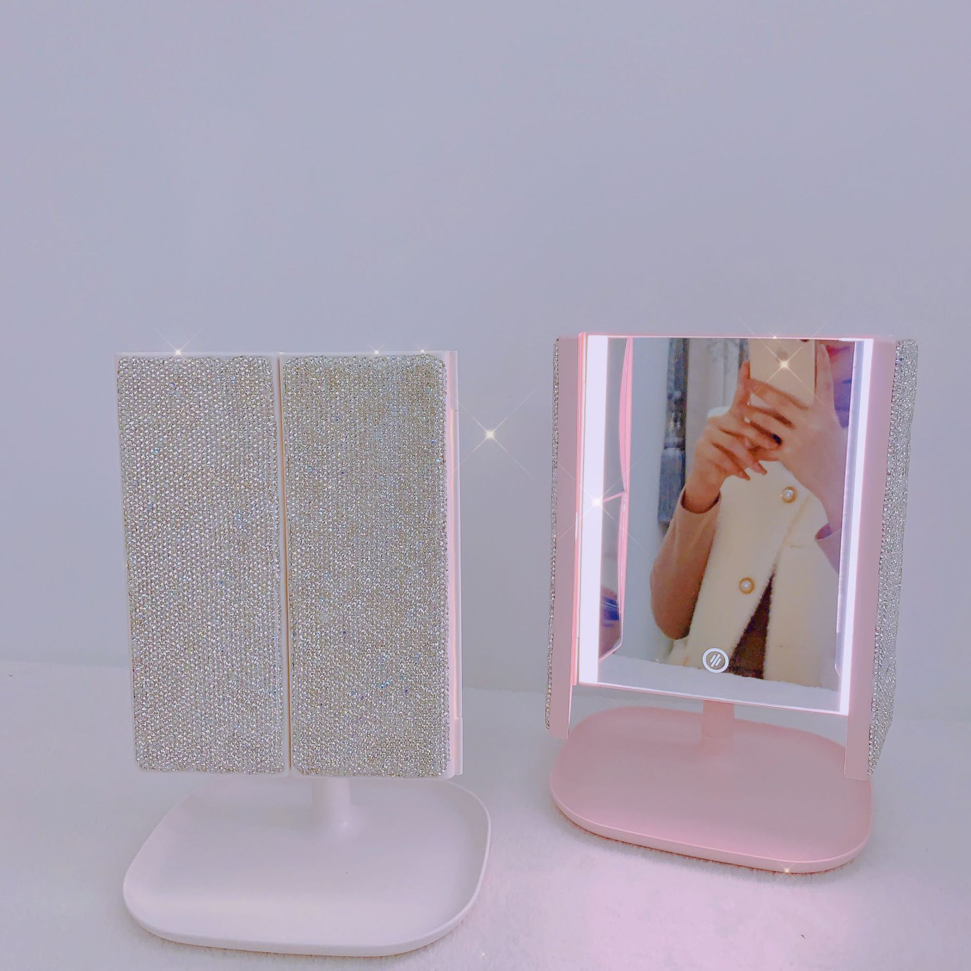 Trifold LED Makeup Mirror Beau - Beauty Forever Makeup reseña y precio